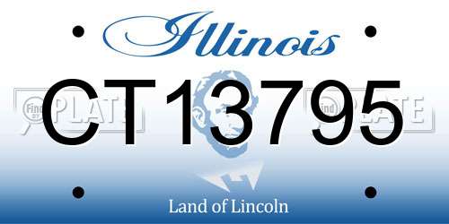 CT13795 Illinois License Plate