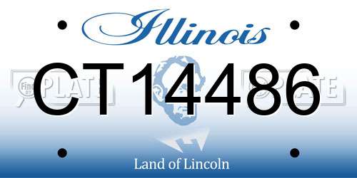 CT14486 Illinois License Plate