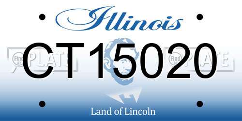 CT15020 Illinois License Plate