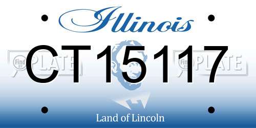 CT15117 Illinois License Plate