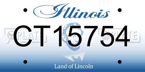 CT15754 Illinois License Plate