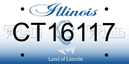 CT16117 Illinois License Plate