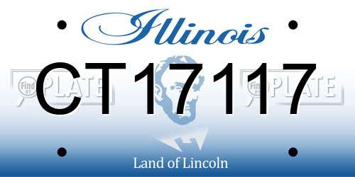 CT17117 Illinois License Plate