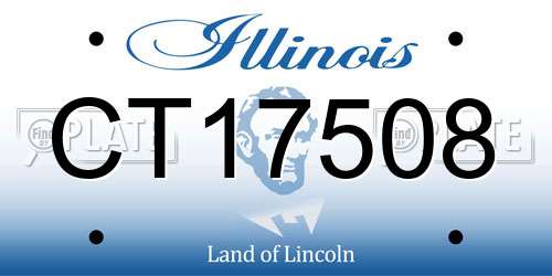 CT17508 Illinois License Plate