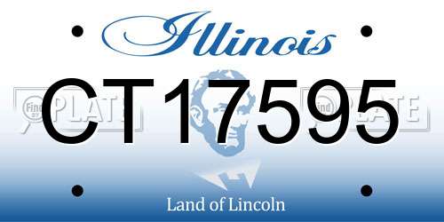 CT17595 Illinois License Plate