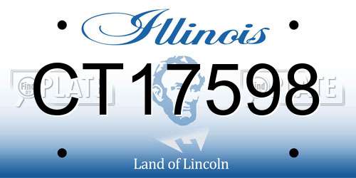 CT17598 Illinois License Plate