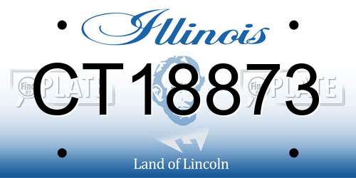 CT18873 Illinois License Plate