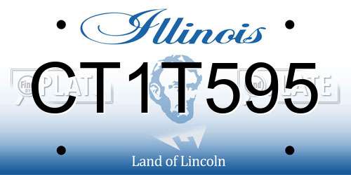 CT1T595 Illinois License Plate