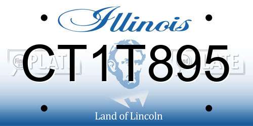CT1T895 Illinois License Plate