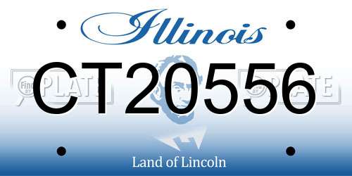CT20556 Illinois License Plate