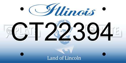 CT22394 Illinois License Plate