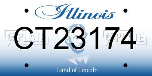 CT23174 Illinois License Plate