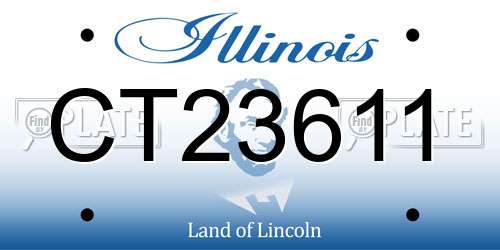 CT23611 Illinois License Plate