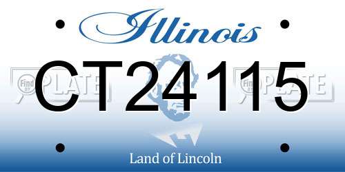CT24115 Illinois License Plate
