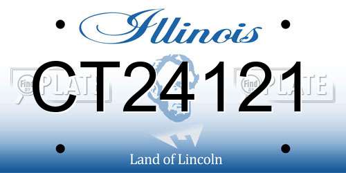 CT24121 Illinois License Plate