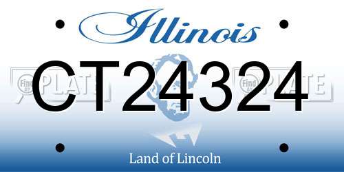 CT24324 Illinois License Plate