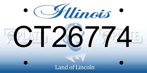CT26774 Illinois License Plate