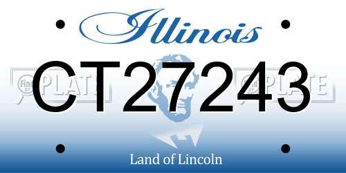 CT27243 Illinois License Plate