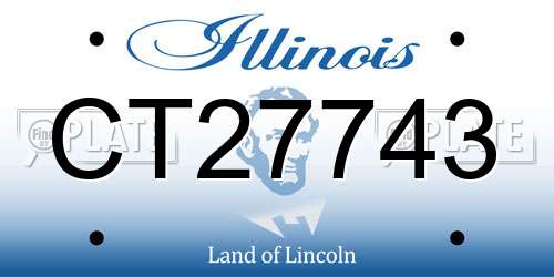 CT27743 Illinois License Plate
