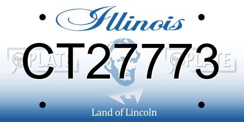CT27773 Illinois License Plate