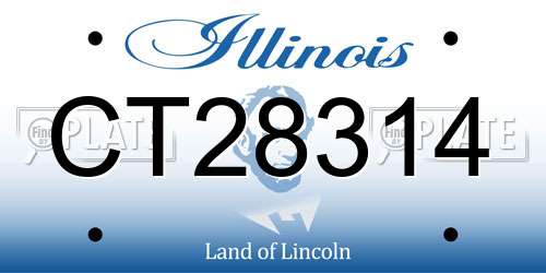 CT28314 Illinois License Plate
