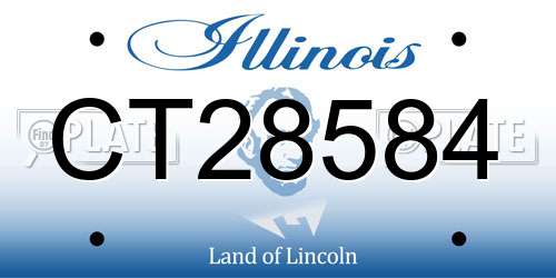 CT28584 Illinois License Plate