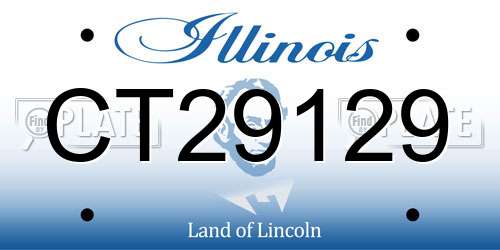 CT29129 Illinois License Plate