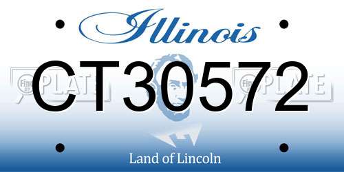 CT30572 Illinois License Plate