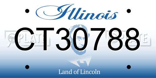 CT30788 Illinois License Plate