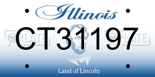CT31197 Illinois License Plate