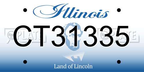 CT31335 Illinois License Plate