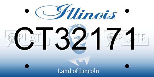 CT32171 Illinois License Plate