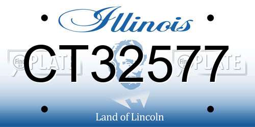 CT32577 Illinois License Plate