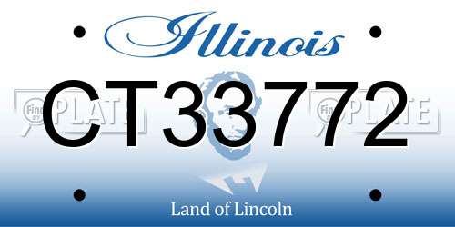CT33772 Illinois License Plate
