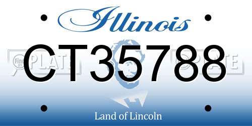 CT35788 Illinois License Plate
