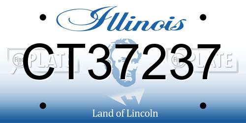 CT37237 Illinois License Plate