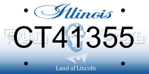 CT41355 Illinois License Plate