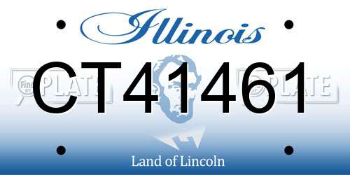 CT41461 Illinois License Plate