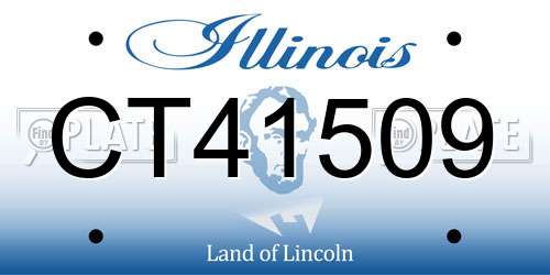 CT41509 Illinois License Plate