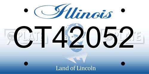 CT42052 Illinois License Plate