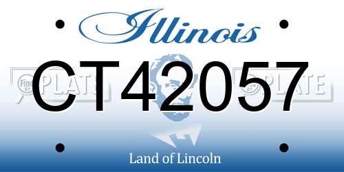 CT42057 Illinois License Plate