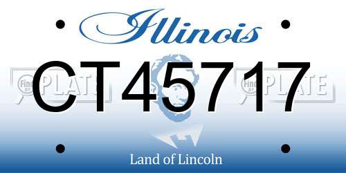 CT45717 Illinois License Plate