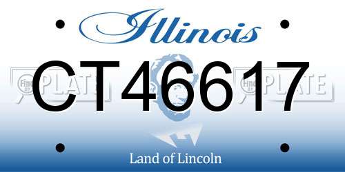 CT46617 Illinois License Plate