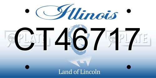 CT46717 Illinois License Plate