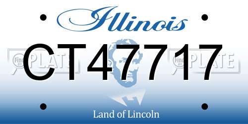 CT47717 Illinois License Plate