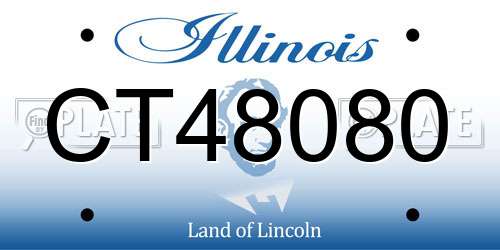 CT48080 Illinois License Plate