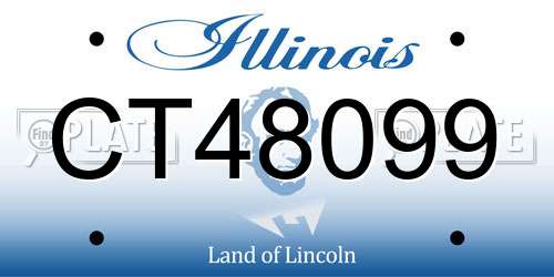 CT48099 Illinois License Plate