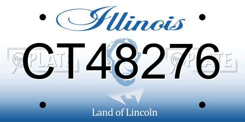 CT48276 Illinois License Plate