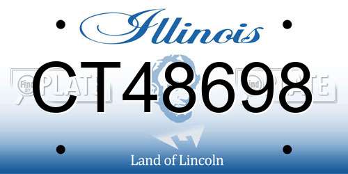 CT48698 Illinois License Plate
