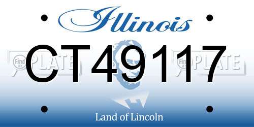 CT49117 Illinois License Plate
